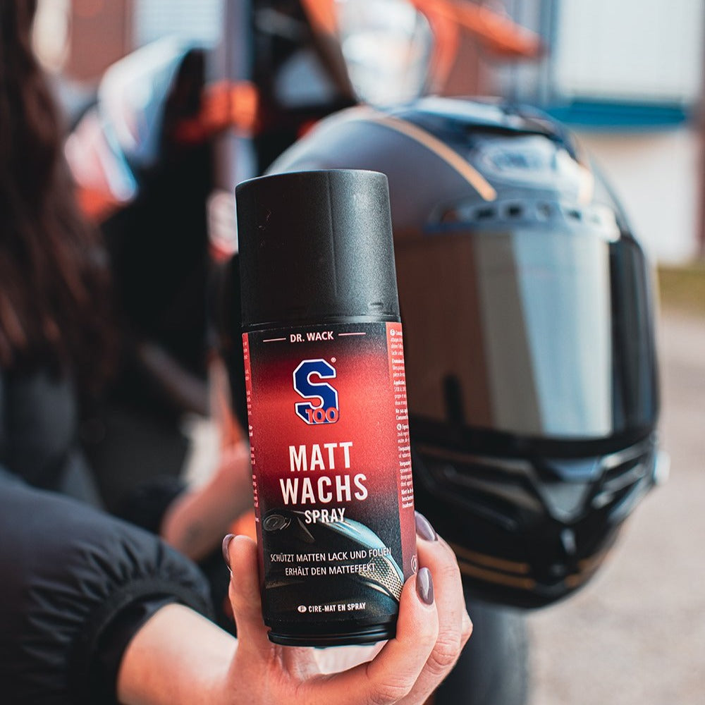 "S100" Matt-Wachs Spray für Motorrad (Matt)