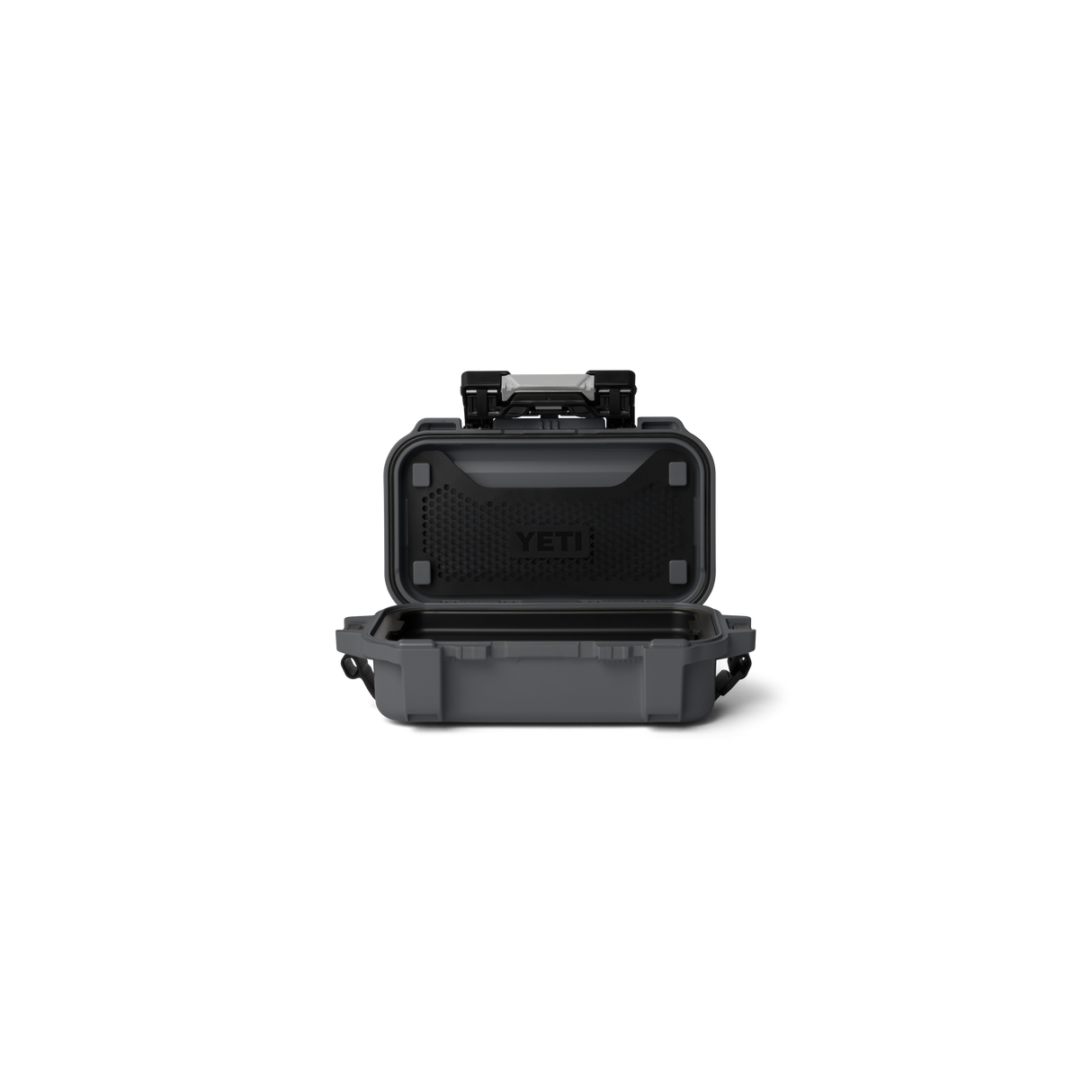 Detailing1 YETI LoadOut GoBox 1 Charcoal — Front geöffnet