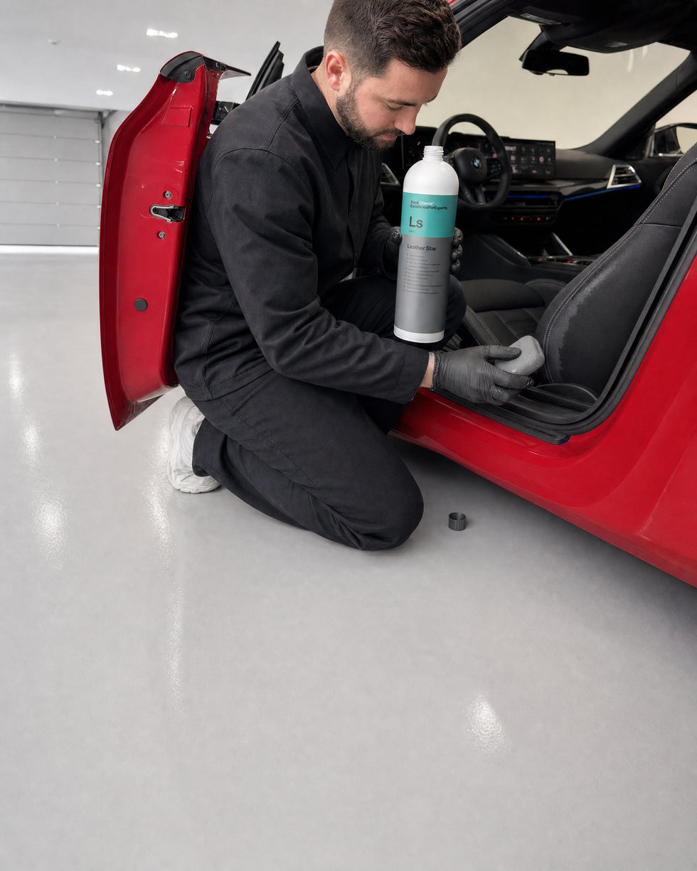 Detailing1 Hero: Lederpflege — Leder atmet auf, Koch-Chemie Leather Star Ls (Mobile)