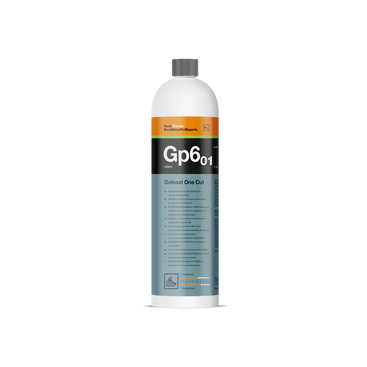 Gelcoat One Cut "Gp6.01" Hochglanzpolitur mit Versiegelung für Gelcoats und Bootslacke (Marine-Linie)