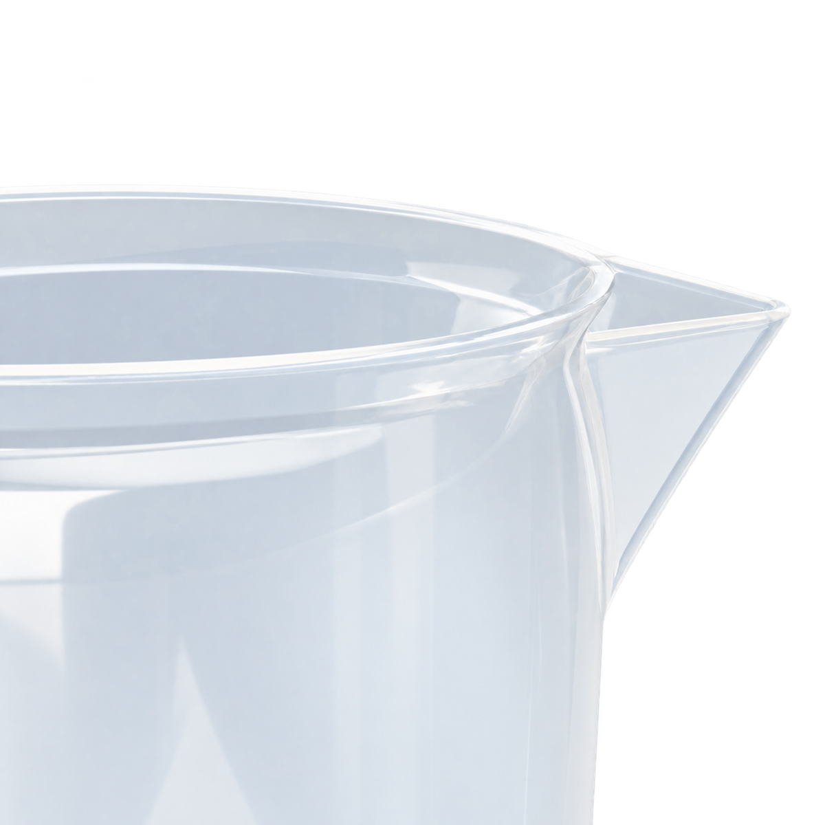 Ausguss und oberer Rand des Koch-Chemie Graduated Jug Messbechers