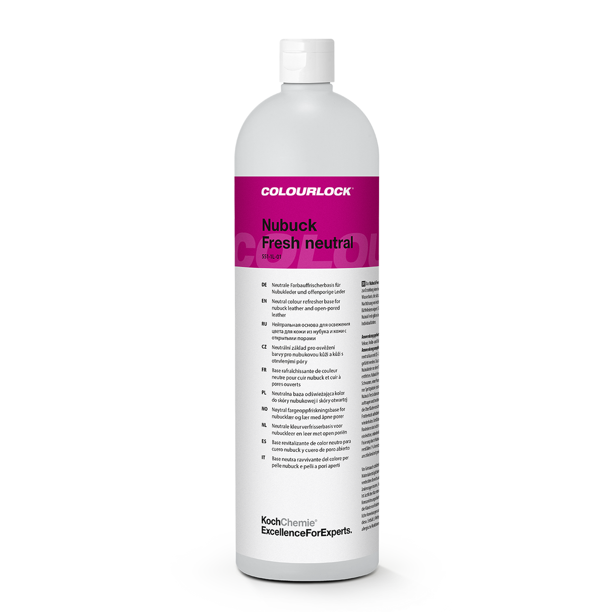 COLOURLOCK "Nubuck Fresh" (Neutral) Neutrale Farbauffrischerbasis für Nubukleder und offenporige Leder