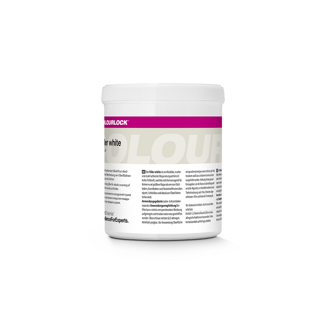 COLOURLOCK "Filler" (White) Lufttrocknender Füllstoff zur elastischen Überdeckung von Oberflächenrissen und Löchern