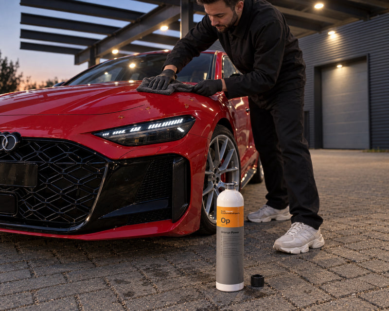 Detailing1 Koch-Chemie Orange Power "Op" 1000 ml / 1 Liter: removing tree sap from the clear coat (desktop)