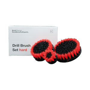 Koch-Chemie Drill Brush Set „hard“ harte Bürstenaufsätze – 3-teiliges Set