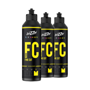 ZviZZer FC 2000 "Fine Cut" (Gelb) — Finish-Politur 250 ml / 3er-Set