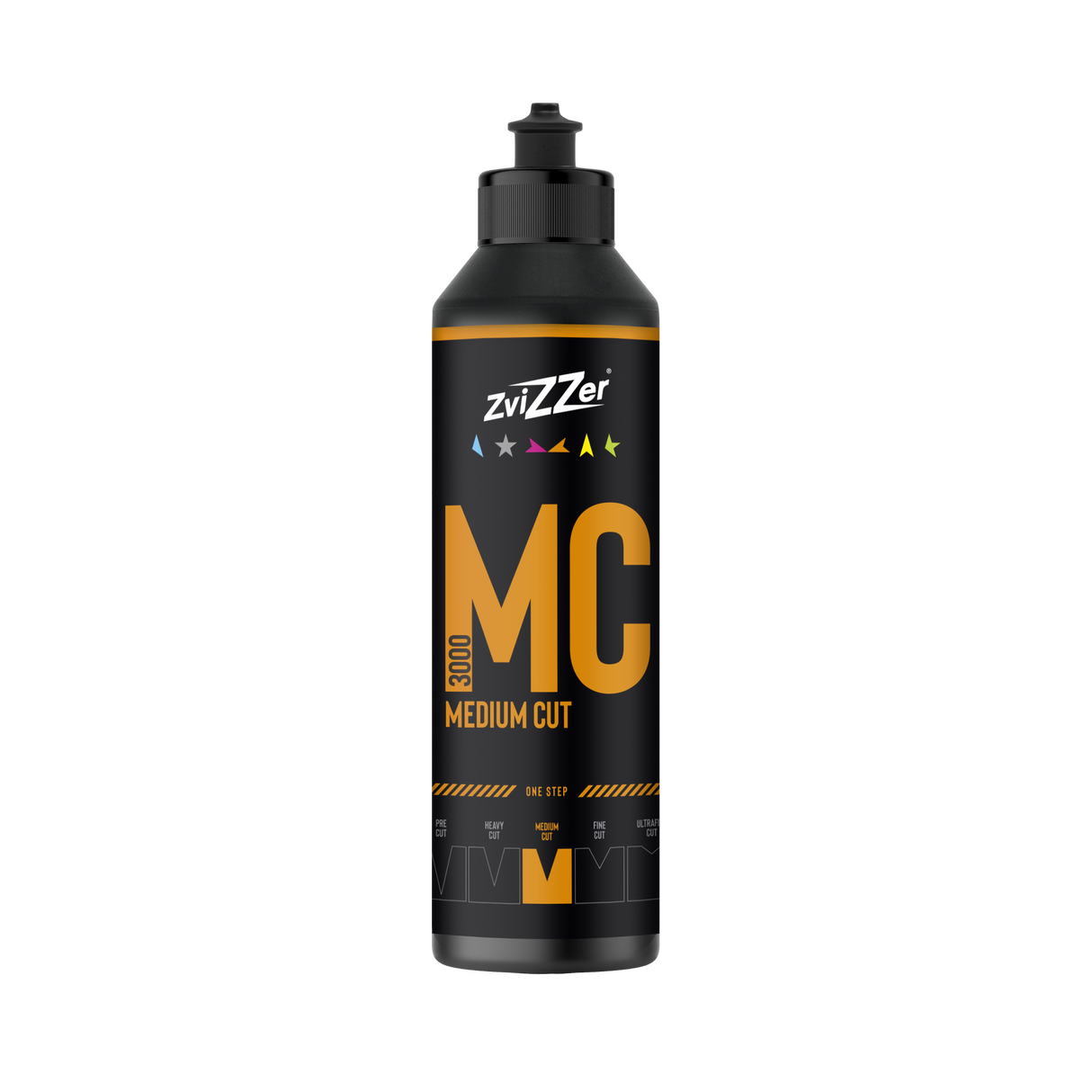 ZviZZer MC 3000 "Medium Cut" (Orange) — One-Step-Politur 250 ml